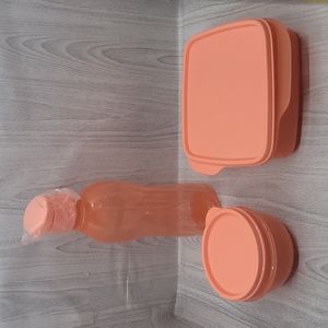 Tupperware Eco Lunch Set  New Colour Coral